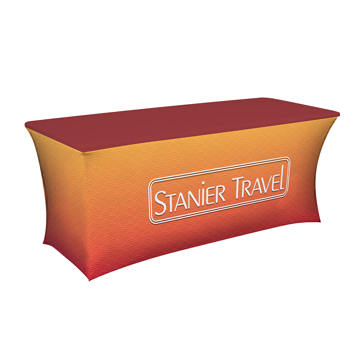 Custom Printed Stretch Table Cloths | Full Color Dye Sub