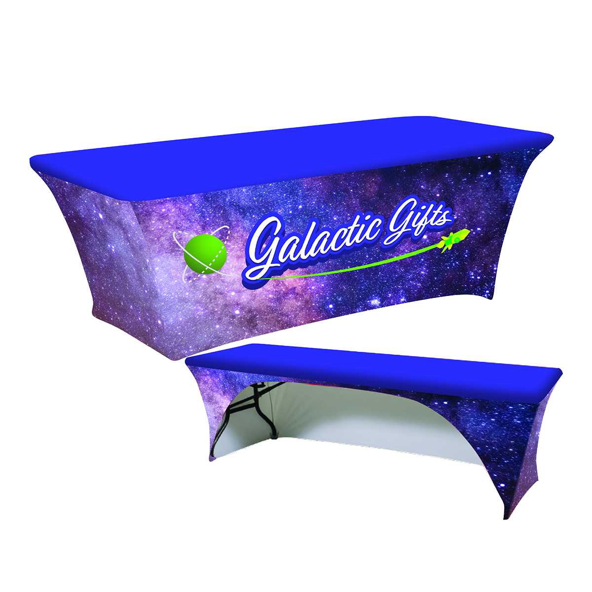 Custom Printed Stretch Table Cloths | Full Color Dye Sub
