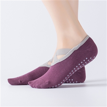 Sleek Strap Design Socks with Comfort Grip
