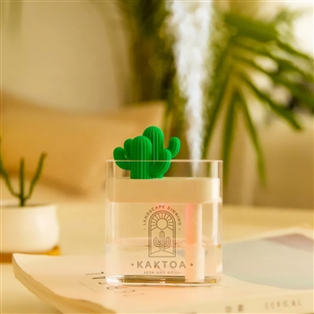 Mini Cactus Humidifier with USB charging cable