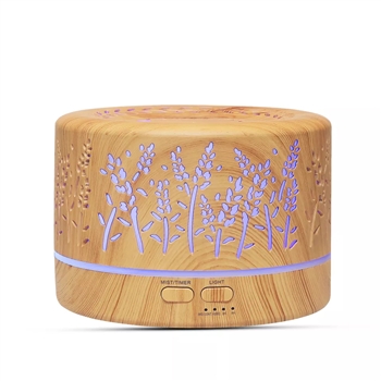 Laser cut led rechargeable USB portable mini desktop mist diffuser