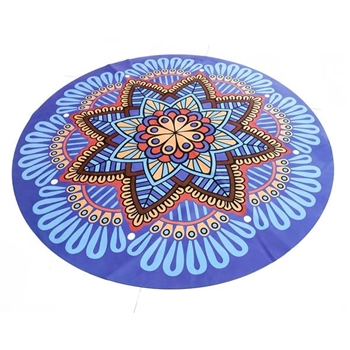 Round Suede Rubber Meditation Yoga Mat