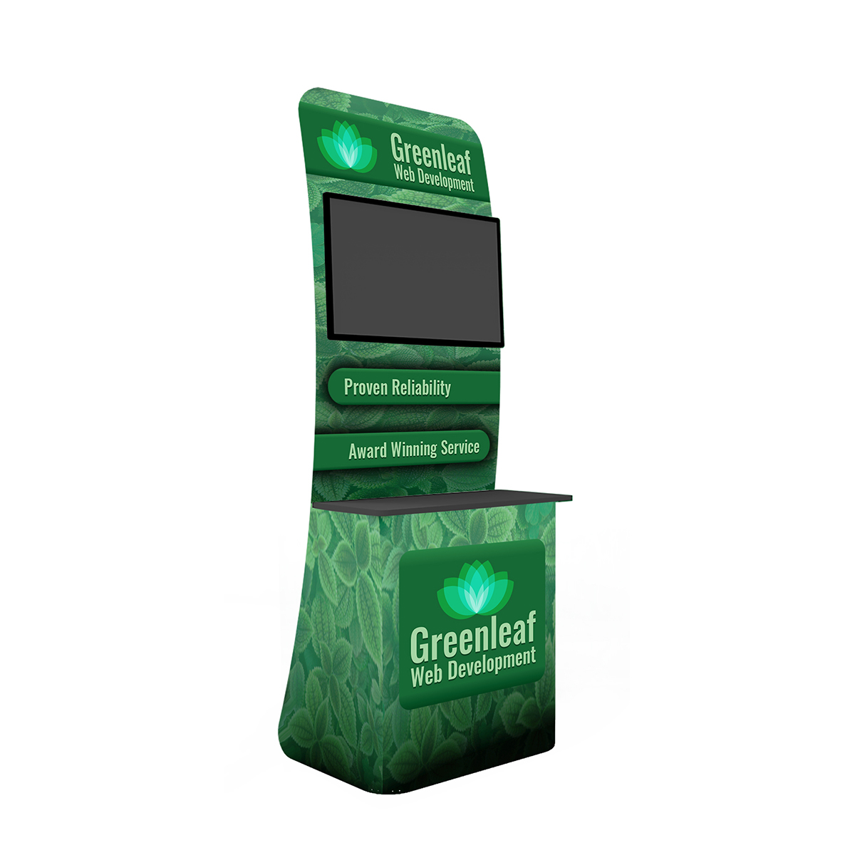 Trade Show TV Wave Display | Full Color Custom Printing